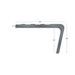 Gradus Pvc Nosings - Pk50 Black 275