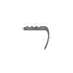 Gradus Pvc Nosings - Pr50 Black 275