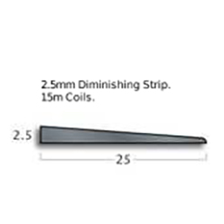 Gradus Diminishing Strips - T250 Black (15m Coil)