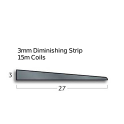 Gradus Diminishing Strips - T300 Black (15m Coil)