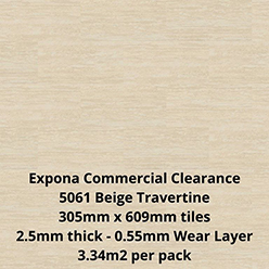 EXPONA COMMERCIAL PUR 5061 BEIGE TRAVERTINE Image