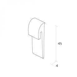 QUANTUM PVC STOCK RIGID CAPPING STRIP *WHITE* (2M) 40 BOX Image