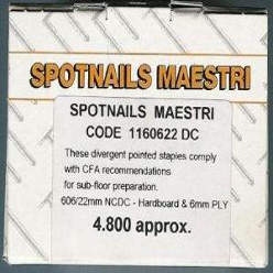 Spotnails Maestri - 606/22 22mm Dcp Silver Staples