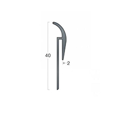 Gradus Basics (full Boxes) - Bsx Pcs1 40mm Capping Strip 40x2m Blk