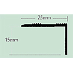 Stick Down Profiles - Ne2 Silver M75.9ama 15mm Edge Trim