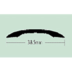 Stick Down Profiles - Ne5 Silver M13.9ama    Cover Strip