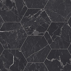 RHINOFLOOR TOWNHOUSE NERO MARQUINE HEXAGON GREY 5828247 Image