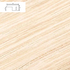 Solid Oak End Profile - Ws1 Unfinished Oak (2700mm Lengths)