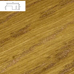Solid Oak End Profile - Ws3 Golden Oak (2700mm Lengths)