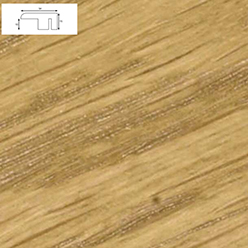 Solid Oak End Profile - Ws5 Smoked Oak (2700mm Lengths)