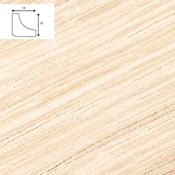 Solid Oak Scotia - Ws1 Unfinished Oak (2400mm Length)