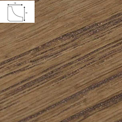 Solid Oak Scotia - Ws4 Walnut Oak (2400mm Length)