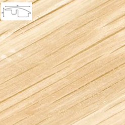 Solid Oak Semi-ramp Profile - Ws2 Solid Oak (900mm Lengths)