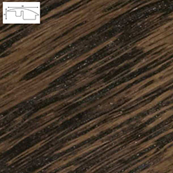 Solid Oak Semi-ramp Profile - Ws6 Dark Oak (2700mm Lengths)