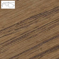 Solid Oak T-profile - Ws4 Walnut Oak (900mm Lengths)