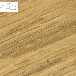 Solid Oak T-profile - Ws5 Smoked Oak (900mm Lengths)