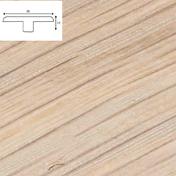 Solid Oak T-profile - Ws7 White Oak (900mm Lengths)