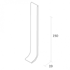 QUANTUM PVC STOCK Q150SO BLACK 2M LENGTHS (20/BOX) Image