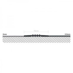 QUANTUM PVC STOCK QCJ75 BLACK 75MM JOINT COVER BOX=2X15M Image