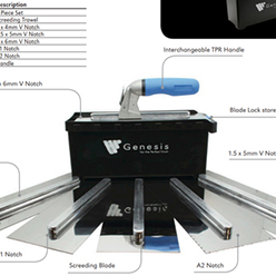 GENESIS TOOLS QUICK SWITCH TROWEL SET 965FTS Image