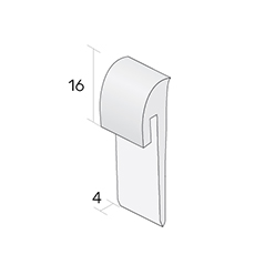 Level Zone Pvc - Full Boxes - Lzqcc1 White 4mm Capping Strip (40/box)