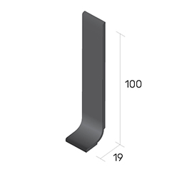 Level Zone Pvc - Full Boxes - Lzso Black 100mm Sit-on Skirting (30/box