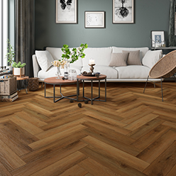 LONGEVITY SPC HERRINGBONE CW1704 BROWN OAK Image