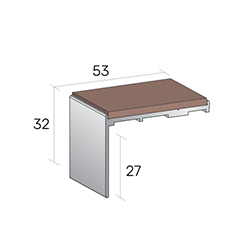 Level Zone Nosings - Lzhf1 Polar Grey