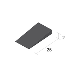 Level Zone Pvc - Full Boxes - Lzt200 Black Dim Strip 25m Coil (coils)