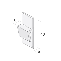 Level Zone Pvc - Full Boxes - Rigid Captile Capping Strip Lzct White