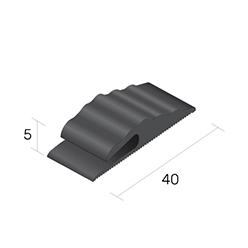 Level Zone Pvc - Full Boxes - Lzr40/5 (qr40/5) 2m Black