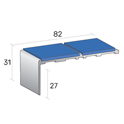 Level Zone Nosings - Lzf2 White