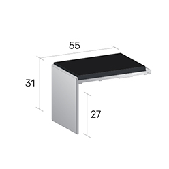 Level Zone Nosings - Quantum Zf1 Black