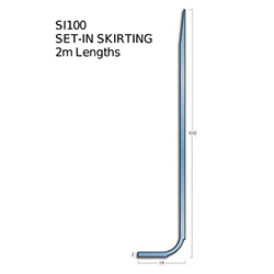 Gradus Pvc Skirtings - Si100 Brown (2m Lengths)