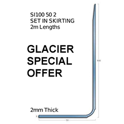 Gradus Pvc Skirtings - Si100 50 2 Glacier (2m Lengths)