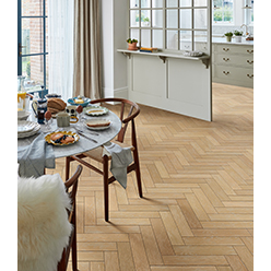 CHENE 14MM ENGINEERED HERRINGBONE BRUSHED SMOKED WHITE HARDWAX OILED Image